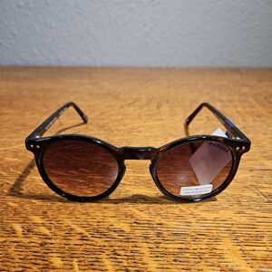 Tommy Hilfiger Stormi WP OL471 Round Keyhole Sunglasses Brown Tortoise